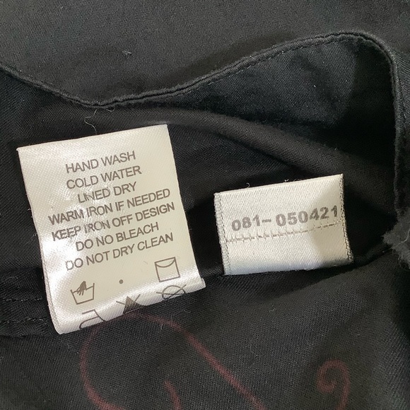 COOGI Eagle and Roses V-neck embellished fitted dress Size L EUC - Picture 6 of 16